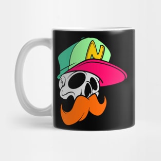 skull head cartoon Mug